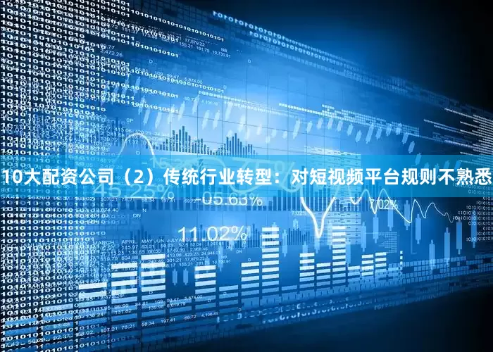 10大配资公司（2）传统行业转型：对短视频平台规则不熟悉